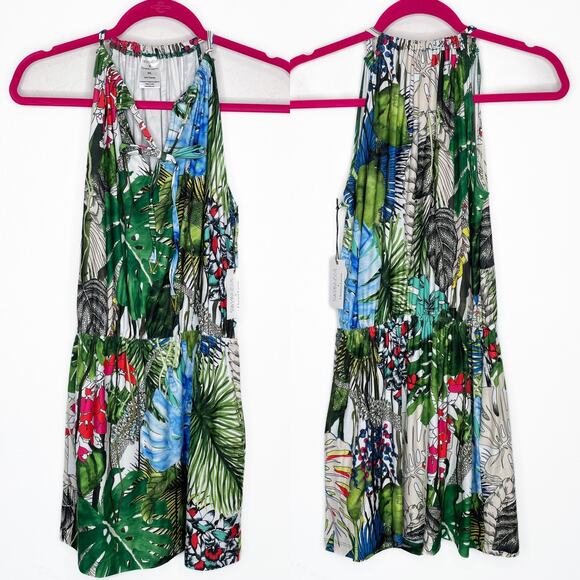 NWT Swiminista Christian Lacroix Carefree Tropical Jardin Swim Coverup Dress - Picture 2 of 13